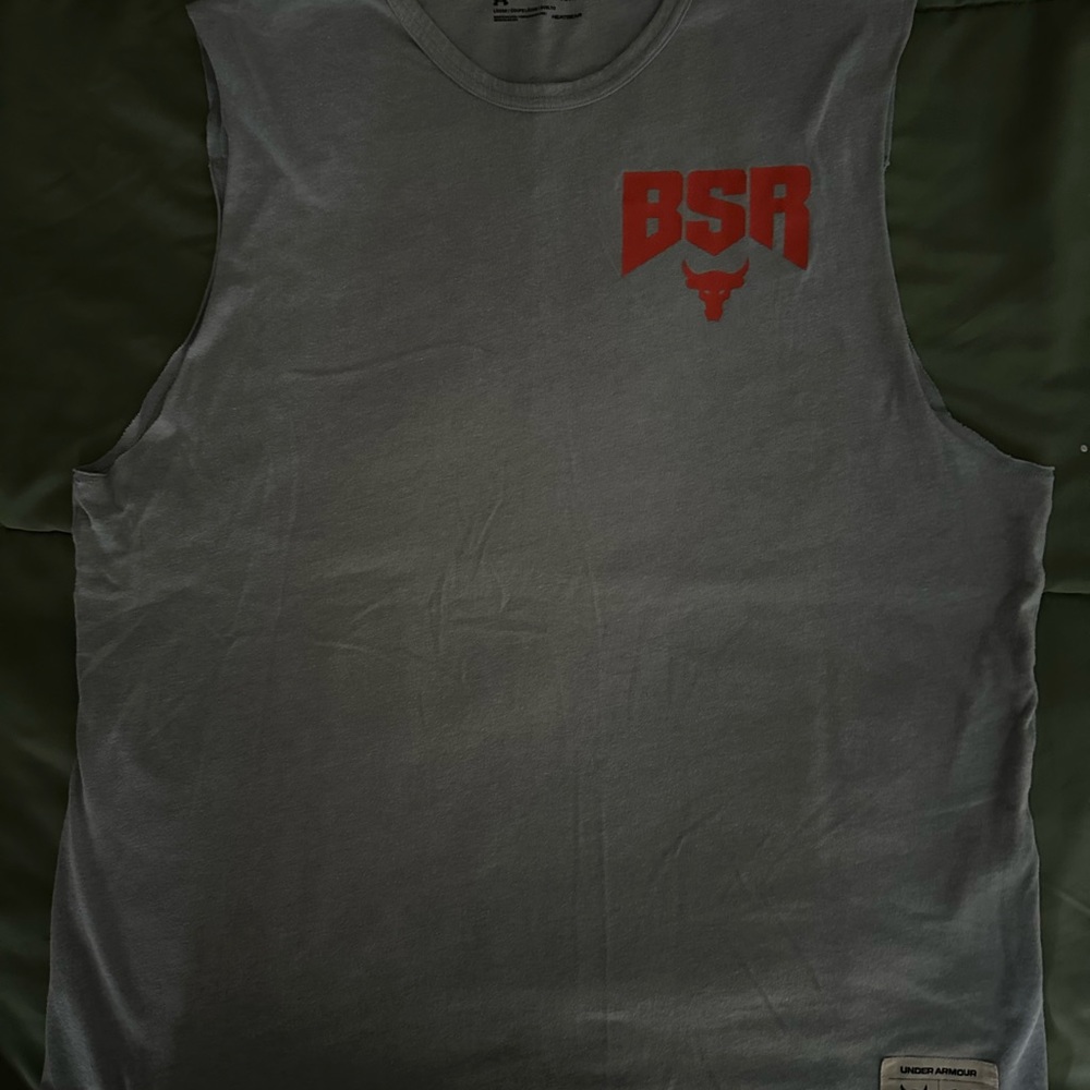 Project Rock Under Armour Show Your Sweat Sleeveless Shirt Extra Large XL BSR